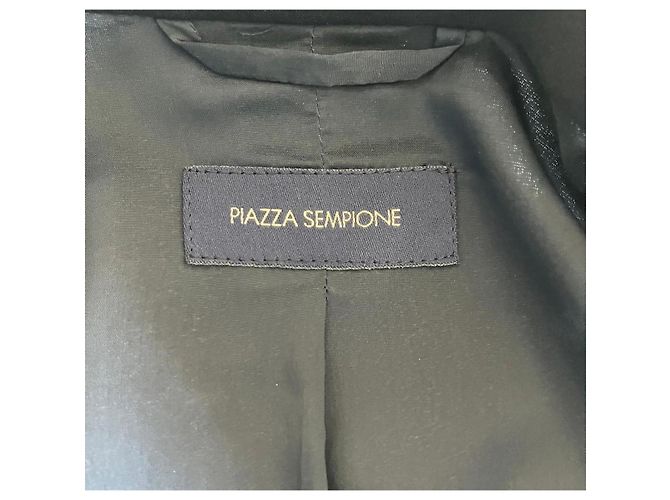 Piazza Sempione Completo Tailleur Nero Cappotto e Abito - vista 5