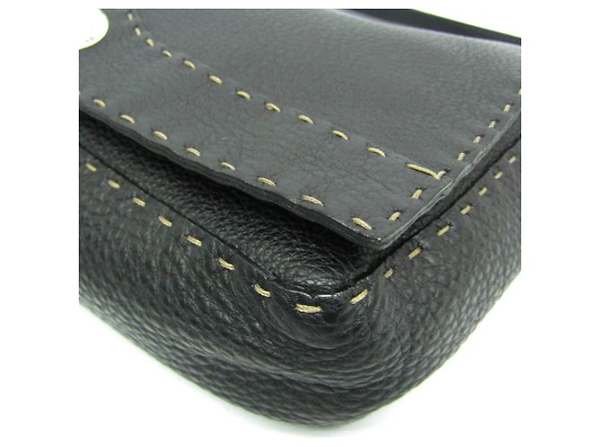 Fendi Selleria Messenger Bag Leder Medium Schwarz - Ansicht 7