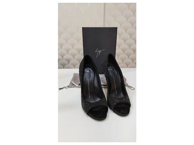 Décolleté Giuseppe Zanotti strass neri Nero - vista 2