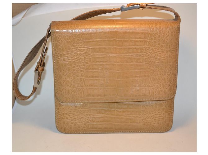 Autre Marque Borsa a spalla Fratelli Rossetti in pelle stampa cocco Marrone - vista 2