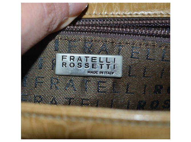 Autre Marque Borsa a spalla Fratelli Rossetti in pelle stampa cocco Marrone - vista 4