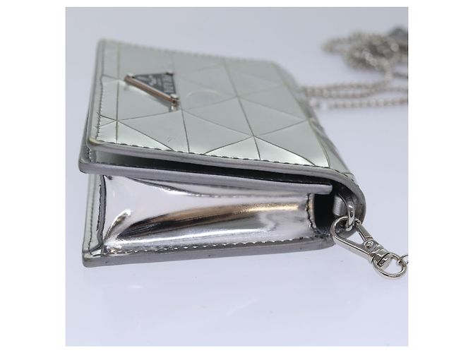 Cuero adornado con cadenas Prada Plata - vista 4