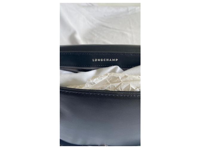 Borsa a tracolla Longchamp Cavalcade Large in pelle nera – nuovo Nero - vista 11