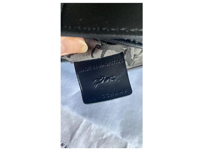 Borsa a tracolla Longchamp Cavalcade Large in pelle nera – nuovo Nero - vista 12