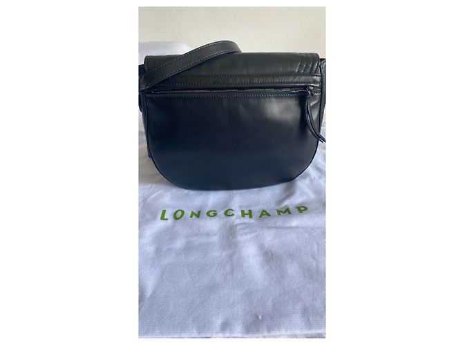 Borsa a tracolla Longchamp Cavalcade Large in pelle nera – nuovo Nero - vista 18