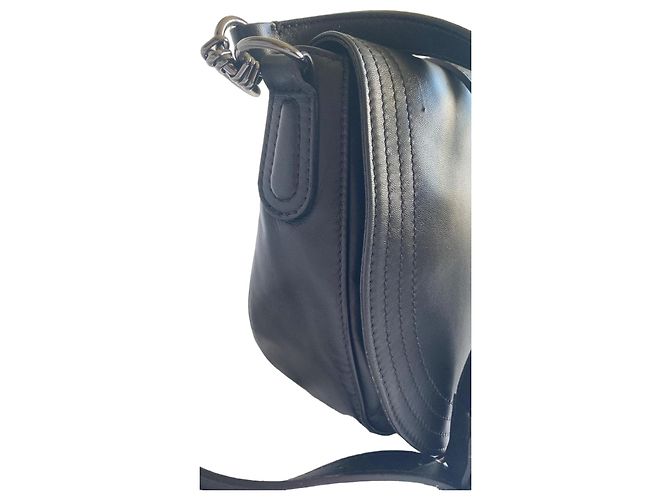 Borsa a tracolla Longchamp Cavalcade Large in pelle nera – nuovo Nero - vista 3