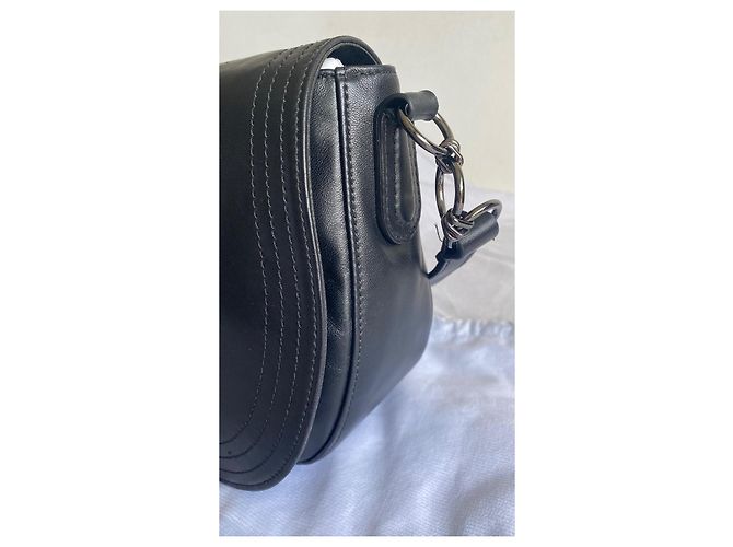 Borsa a tracolla Longchamp Cavalcade Large in pelle nera – nuovo Nero - vista 4