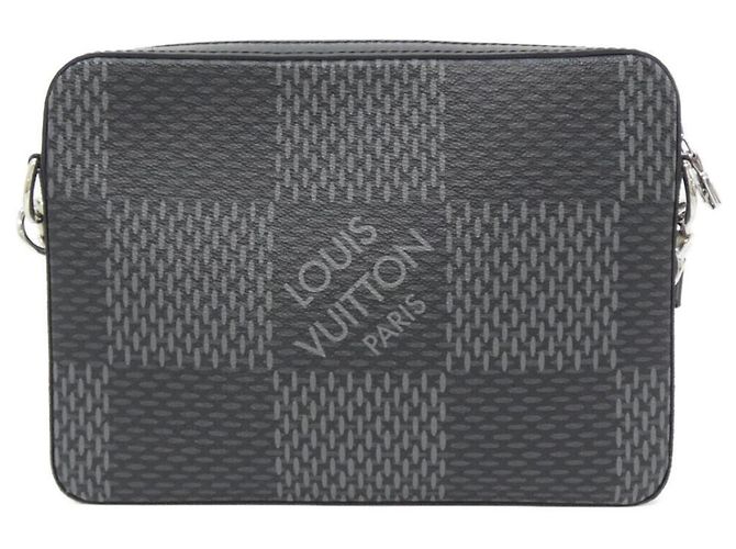 Borsa a tracolla Louis Vuitton Damier Graphite 3D Trio Damier ebene - vista 2