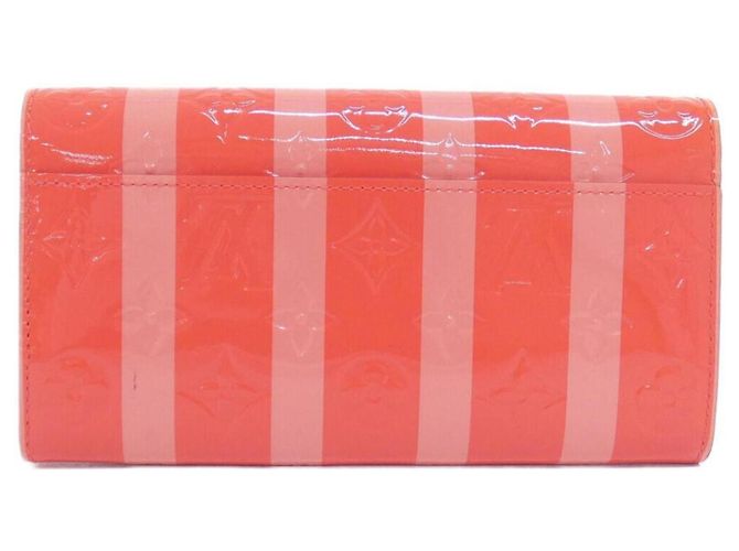 Louis Vuitton Vernis Rayures Portefeuille Sarah M58038 Cartera Naranja - vista 2