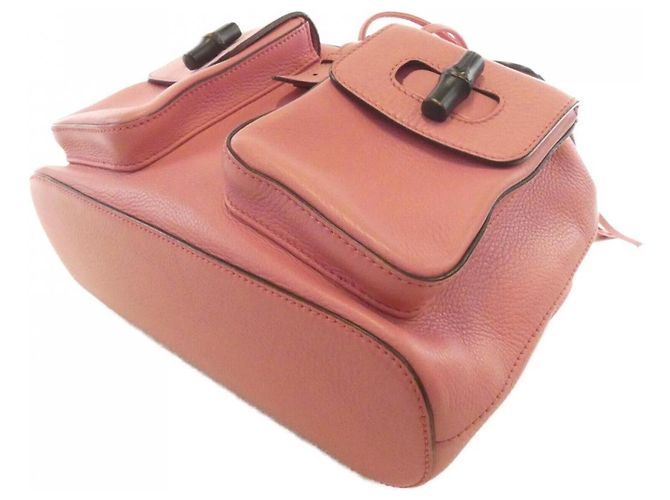 Zaino Gucci in pelle rosa - vista 3
