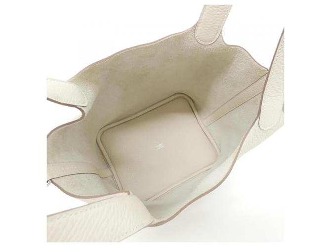 Hermès Borsa Hermes Picotin Lock MM Bianco - vista 5