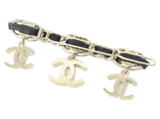 Chanel AB2960 Barrette Schwarz Weiß Mehrfarben Golden - Ansicht 2