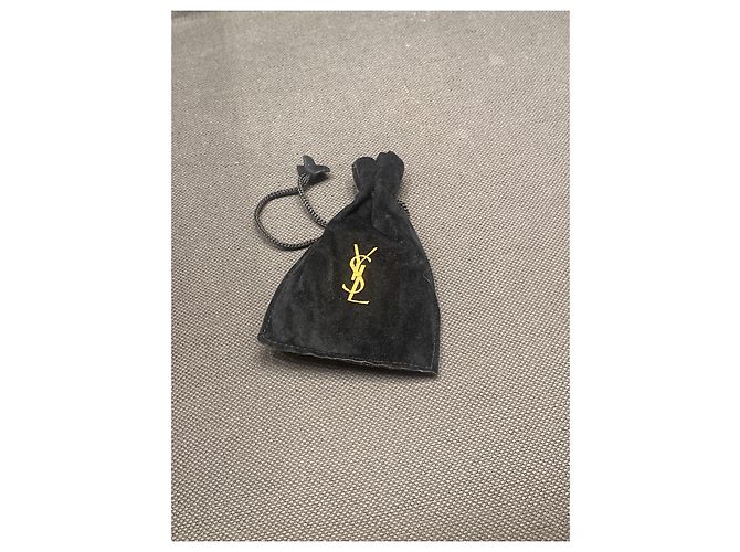 Yves Saint Laurent Spilla Pesce YSL in metallo dorato D'oro - vista 3