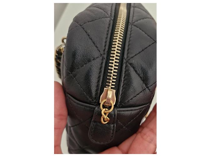 Borsa Chanel Mademoiselle Modello Giacca in Pelle Nero - vista 12