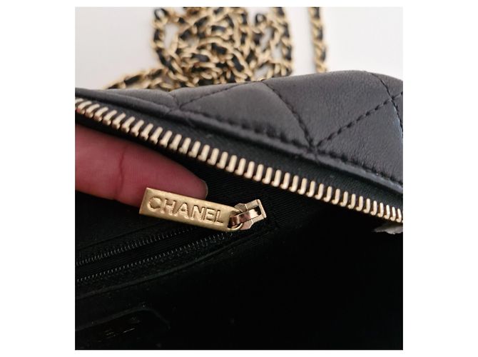 Borsa Chanel Mademoiselle Modello Giacca in Pelle Nero - vista 13