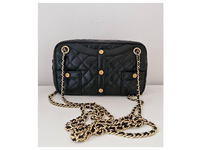 Borsa Chanel Mademoiselle Modello Giacca in Pelle Nero - vista 2