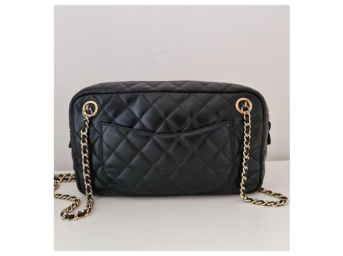 Borsa Chanel Mademoiselle Modello Giacca in Pelle Nero - vista 3