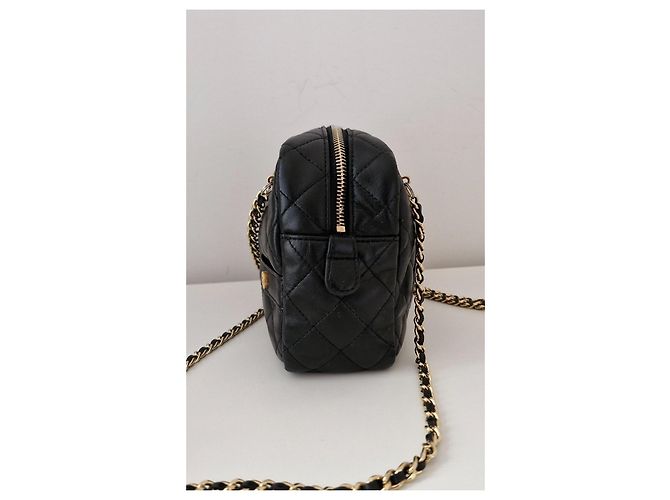 Borsa Chanel Mademoiselle Modello Giacca in Pelle Nero - vista 4