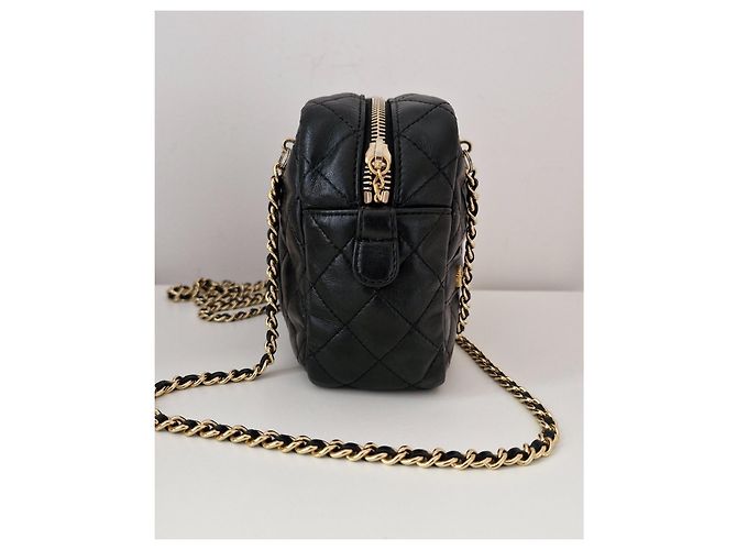 Borsa Chanel Mademoiselle Modello Giacca in Pelle Nero - vista 5