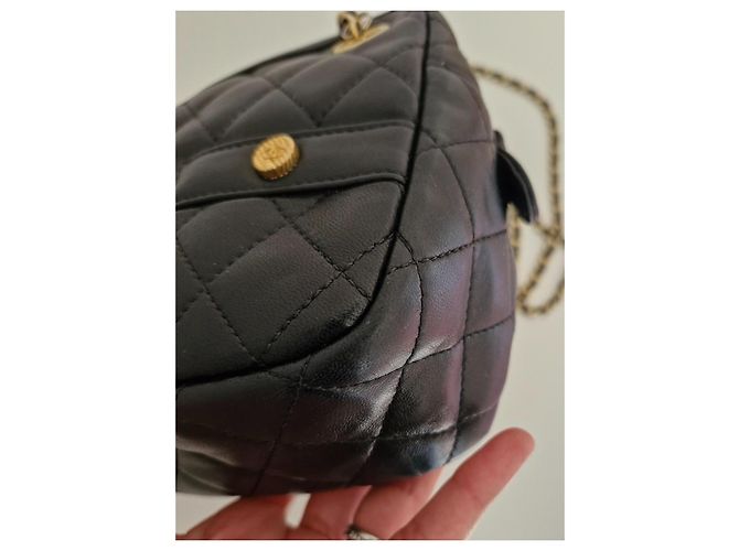 Borsa Chanel Mademoiselle Modello Giacca in Pelle Nero - vista 7