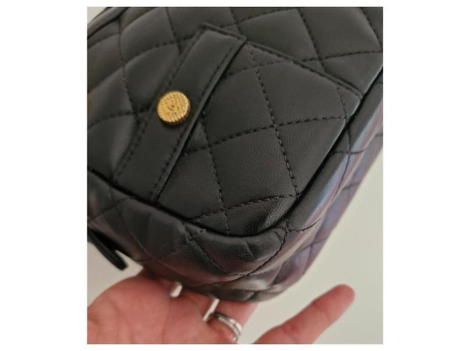 Borsa Chanel Mademoiselle Modello Giacca in Pelle Nero - vista 8