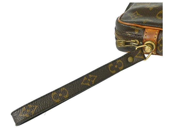 Pochette Louis Vuitton Marly Dragonne Monogram Canvas PM Marron - vue 6