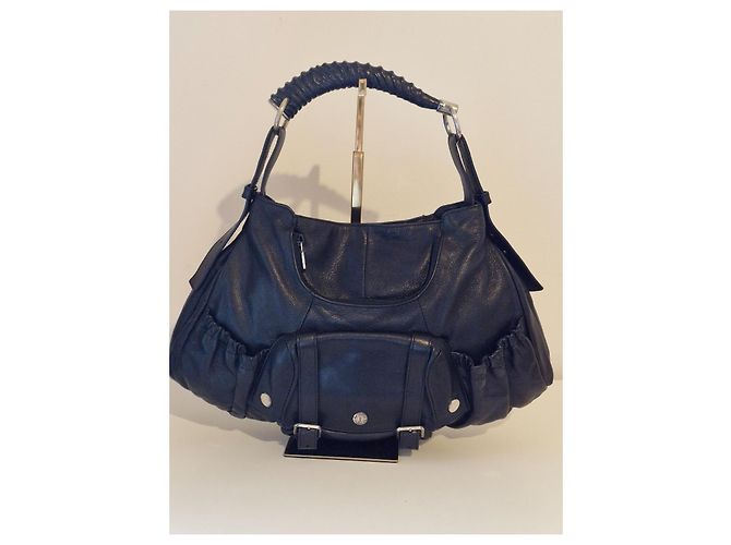 Borsa a mano Yves Saint Laurent Mombasa in pelle Nero - vista 3