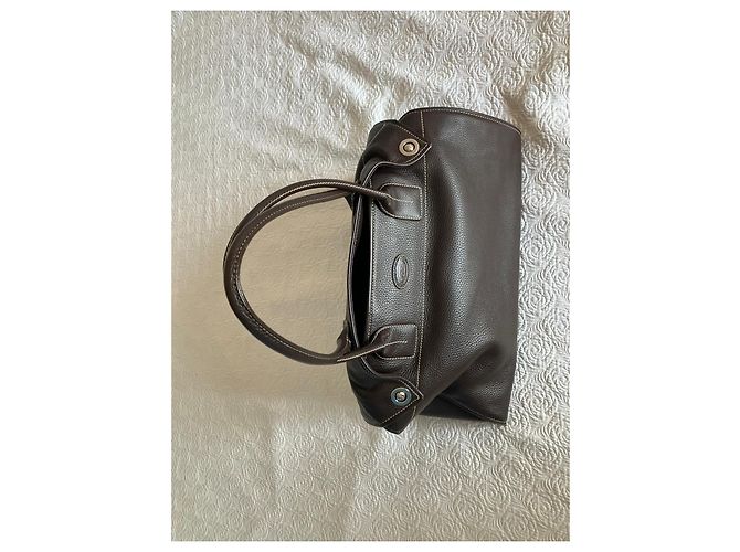 Borsa Tod's in pelle martellata marrone - vista 2