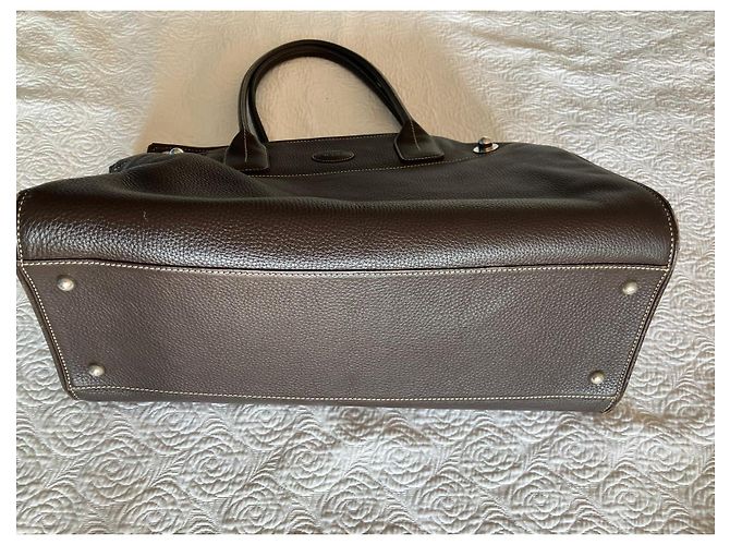 Borsa Tod's in pelle martellata marrone - vista 3