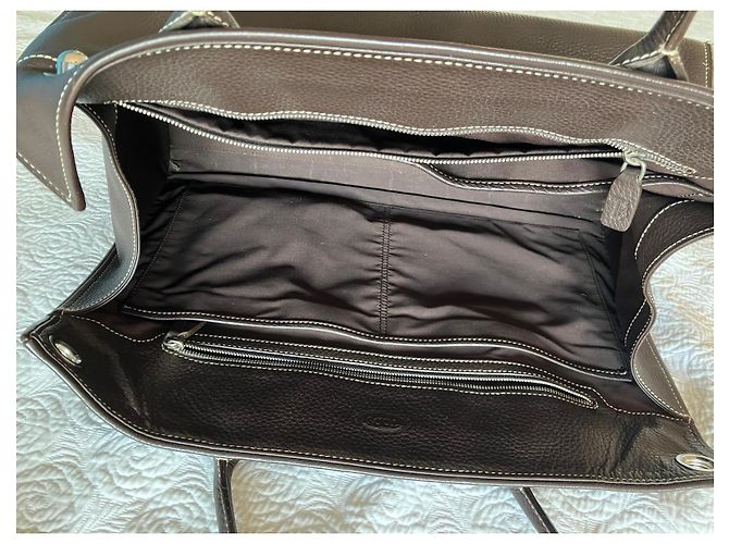 Borsa Tod's in pelle martellata marrone - vista 5