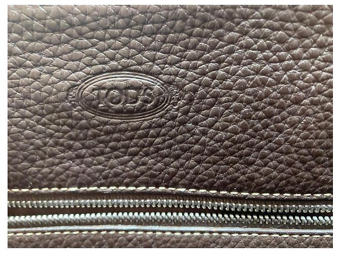 Borsa Tod's in pelle martellata marrone - vista 6