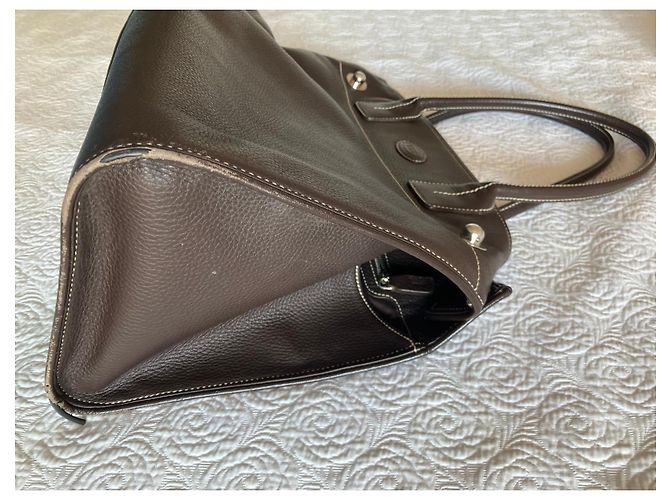Borsa Tod's in pelle martellata marrone - vista 7