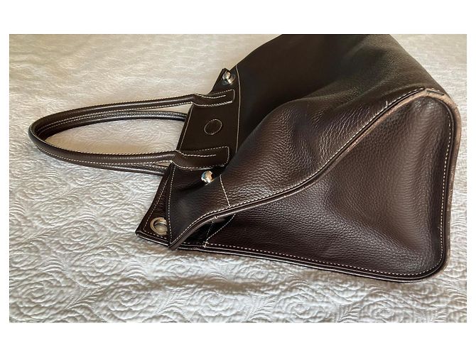 Borsa Tod's in pelle martellata marrone - vista 8