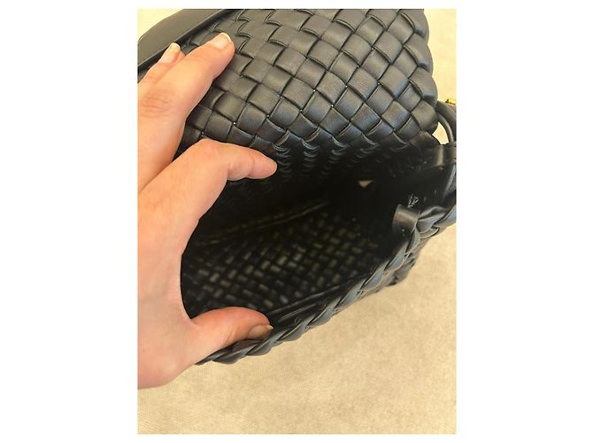 Bottega Veneta Cobble Intrecciato Borsa a tracolla - Nero - vista 14
