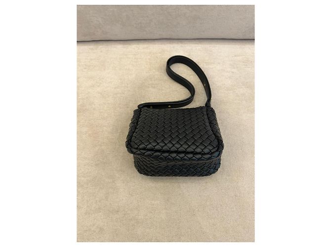 Bottega Veneta Cobble Intrecciato Borsa a tracolla - Nero - vista 2