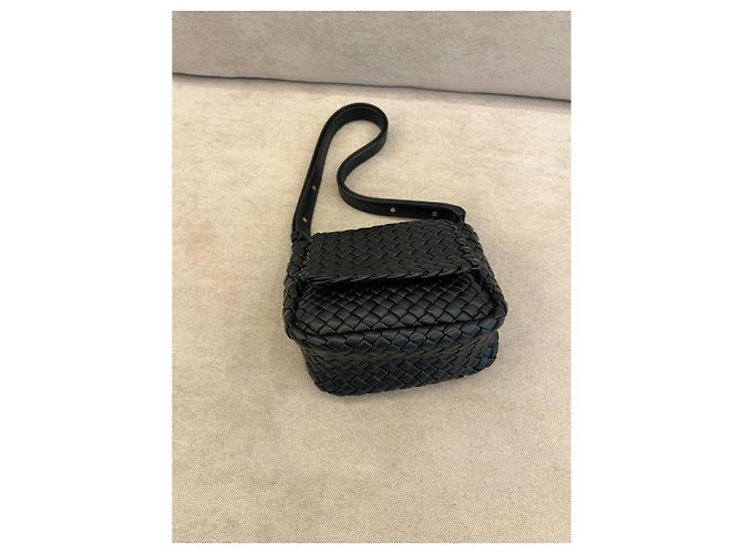 Bottega Veneta Cobble Intrecciato Borsa a tracolla - Nero - vista 3