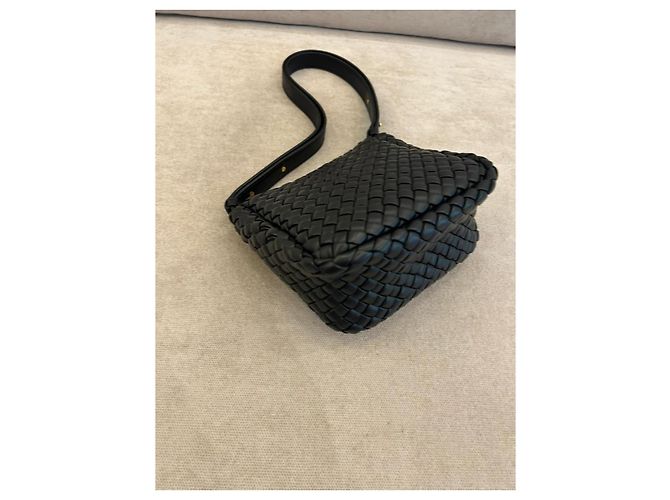 Bottega Veneta Cobble Intrecciato Borsa a tracolla - Nero - vista 5