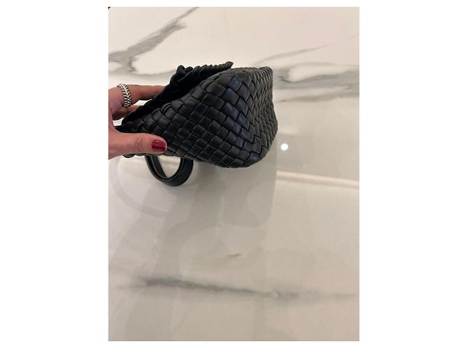 Bottega Veneta Cobble Intrecciato Borsa a tracolla - Nero - vista 7