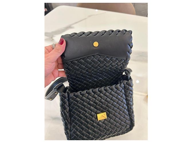 Bottega Veneta Cobble Intrecciato Borsa a tracolla - Nero - vista 9