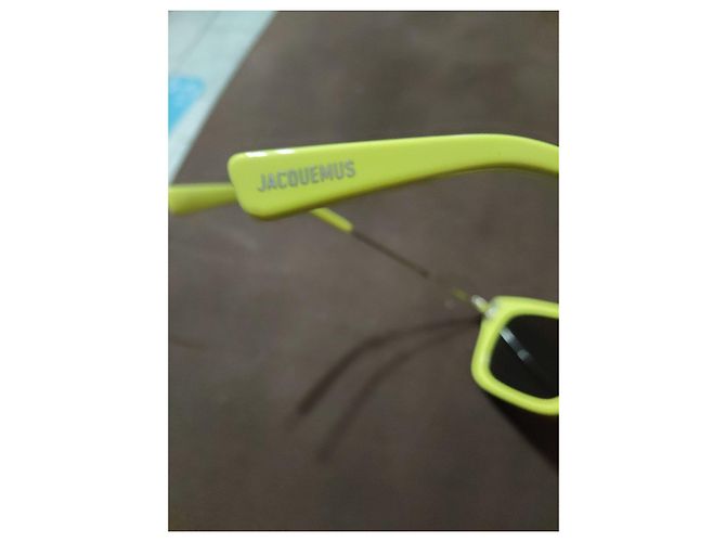 Occhiali da sole Jacquemus gialli squadrati Giallo - vista 3