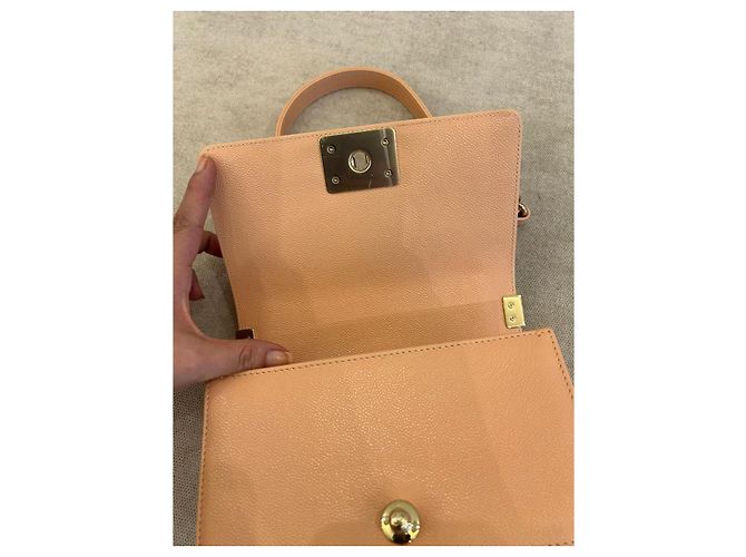 Borsa Chanel Boy Agnello Pesca - vista 10