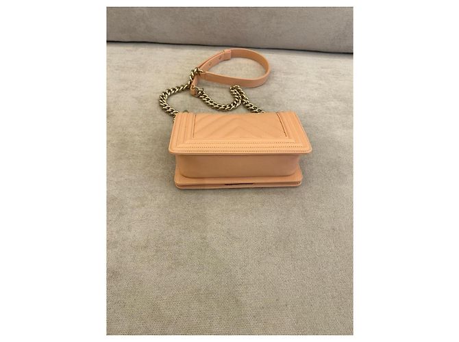 Borsa Chanel Boy Agnello Pesca - vista 5