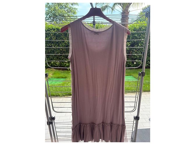 Liu.Jo Liu Jo Viskosekleid in Taupe mit Strass - Ansicht 2