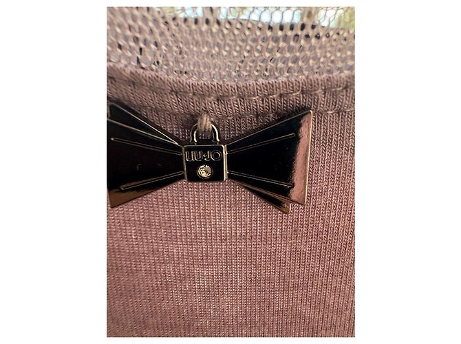 Liu.Jo Liu Jo Viskosekleid in Taupe mit Strass - Ansicht 4