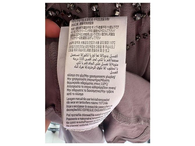 Liu.Jo Liu Jo Viskosekleid in Taupe mit Strass - Ansicht 9