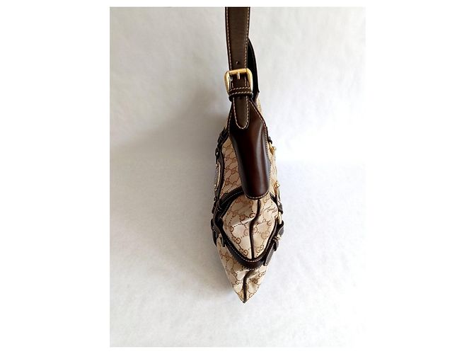 Borsa Hobo Gucci GG Monogram 85° Anniversario Marrone Beige - vista 2