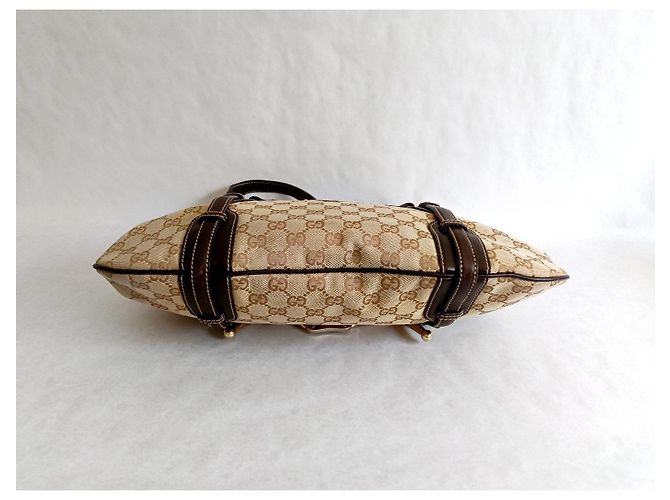 Borsa Hobo Gucci GG Monogram 85° Anniversario Marrone Beige - vista 5