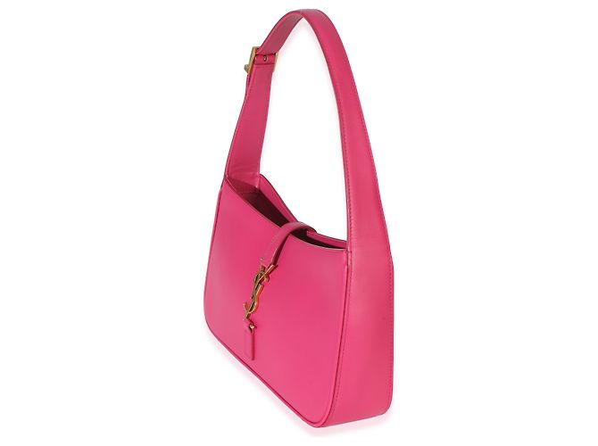 Saint Laurent Borsa Hobo Le 5 7 Small in pelle di vitello liscia rosa - vista 3