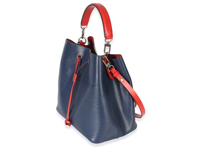 Néonoé Louis Vuitton Navy Red Epi Neonoe MM Blu - vista 3