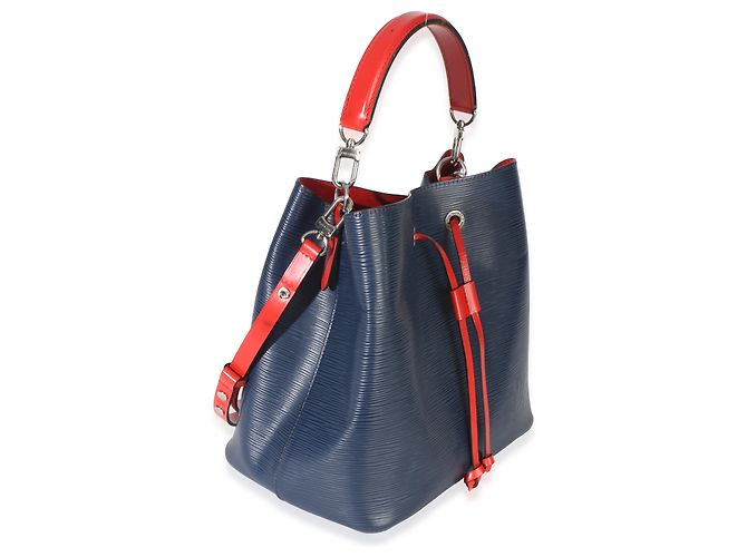 Néonoé Louis Vuitton Navy Red Epi Neonoe MM Blu - vista 4
